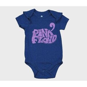 Infant Toddler Pink Floyd Tshirt Graphic Body Suit Okie Dokie Navy Girls Sz 18M